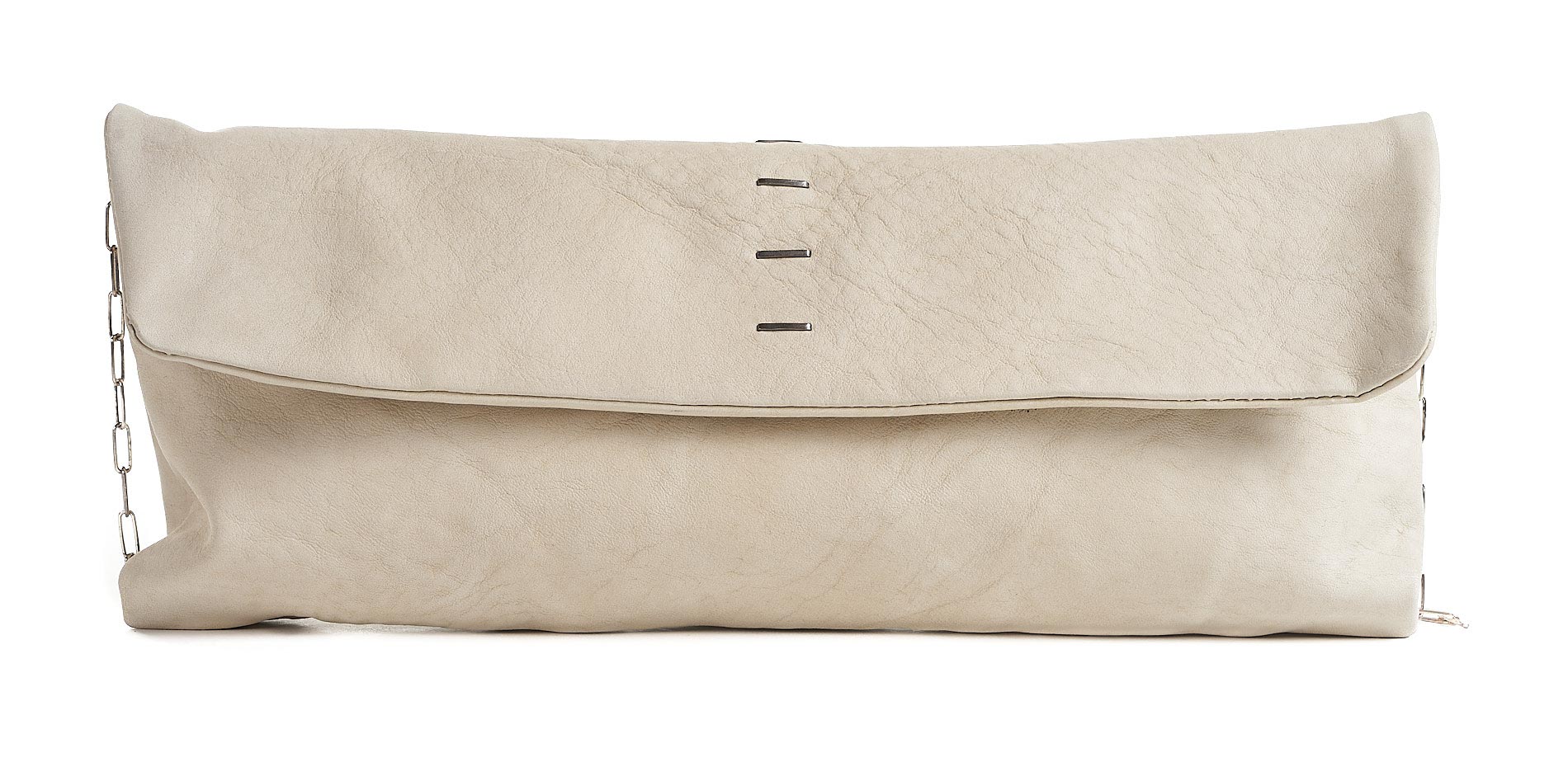 daniele basta leather and silver bags - FRONT